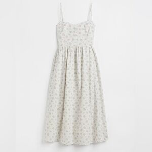 NWT midi linen blend dress from H&M size XL